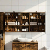 Bathroom Cabinet Set 3 pcs 130 x 14.5 x 70 cm Engineered wood 3403772