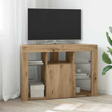 Corner LED TV Cabinet 100x40x68cm Artisan Oak Engineered Wood 889794