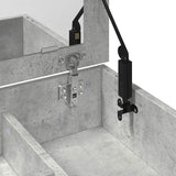 Dressing Table with Mirror Concrete Grey 73x46.5x120 cm 848223