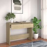 Console Table Sonoma Oak 100x35x76.5 cm Engineered Wood 809839