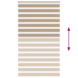 Zebra Blind Sand Brown 125x200 cm Fabric Width 120.9 cm Polyester 4014578