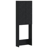 Toilet Cabinet DELFT Black 66 x 25.5 x 190 cm Engineered Wood 897136