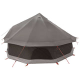 Tipi Tent Brown Grey 400 x 400 x 250 cm Polyester and Steel 42029029