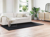 Faux Rabbit Fur Rug Olite Black 100 x 200 cm Polyester 42021723
