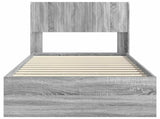 Bed Frame with Storage and Headboard Grey Sonoma 90 x 200 cm 3414340