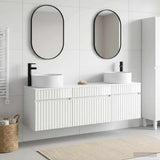 Bathroom Cabinet Set 3 pcs High Gloss White 49 x 44.5 x 65.5 cm 3405781