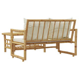 2 Piece Garden Sofa Set with Cushions Bamboo 365870