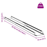 Ramp for Wheelchair 270 kg 2 pcs Black 152 x 19 x 5.5 cm 42021091