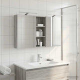 Bathroom Cabinet Set 3 pcs 130 x 14.5 x 70 cm Engineered wood 3403773