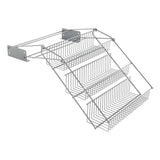 ZNTS Metaltex 3-tier Spice Rack Up&Down on Rails 443444