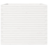 Garden Planter White 80x80x68.5 cm Solid Wood Pine 3282480