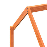 Kids Bed Frame Wax Brown 90x190 cm Solid Wood Pine 847137