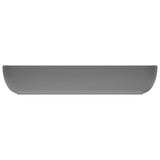 Luxury Basin Rectangular Matt Dark Grey 71x38 cm Ceramic 146961