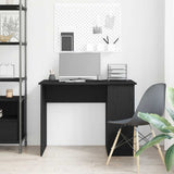Desk Black Oak 100x55x75 cm Engineered Wood 862434
