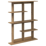 Wall Shelving Unit Brown 102 x 20 x 130 cm Engineered Wood 8012059