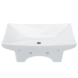 Luxury Ceramic Basin Rectangular with Overflow & Faucet Hole 140688