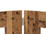 Foldable Dog Gate with Stands 6 pcs Old Wood 602 cm 892125