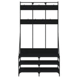 Clothes Rack with Shoe Storage Black 100x40x184 cm 837837