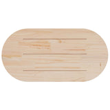 Table Top White 110x55x2.5 cm Solid Wood Pine Oval 824366