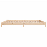 Stack Bed without Mattress 100x200 cm Solid Wood Pine 820387