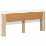 Headboard Cabinet with Storage Sonoma Oak Engineered Wood 8001302