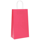 Paper Bags 250 pcs with Handles Pink 21x11x36 cm 4101673
