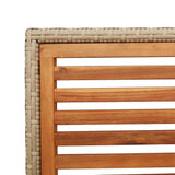 Garden Stacking Chairs 4 pcs Brown and Beige 54 x 56 x 90 cm 3403060