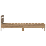Bed Frame Artisan Oak 75 x 190 cm Engineered Wood 8003737
