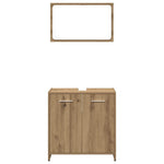 ZNTS 3 Piece Bathroom Furniture Set Artisan Oak Engineered Wood 3328560
