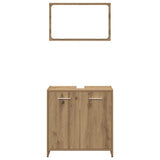 ZNTS 3 Piece Bathroom Furniture Set Artisan Oak Engineered Wood 3328560