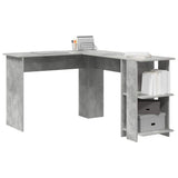 Corner Desk Concrete Grey 140 x 113.5 x 75 cm Engineered Wood 869557
