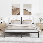 Bed Frame without Mattress Sonoma Oak 183x203 cm Engineered Wood 4106796