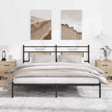 Bed Frame without Mattress Sonoma Oak 183x213 cm Engineered Wood 4106797