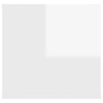 Wall Shelf High Gloss White 102x30x29 cm Engineered Wood 806262