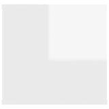 Wall Shelf High Gloss White 102x30x29 cm Engineered Wood 806262