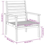 Garden Lounge Set Natural Wood Solid acacia wood Medium Durable 3211806