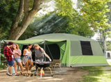 Tunnel Tent Camping Shelter w/ Porch, Two Rooms, Lamp Hook, Portable Carry Bag T3398P348681