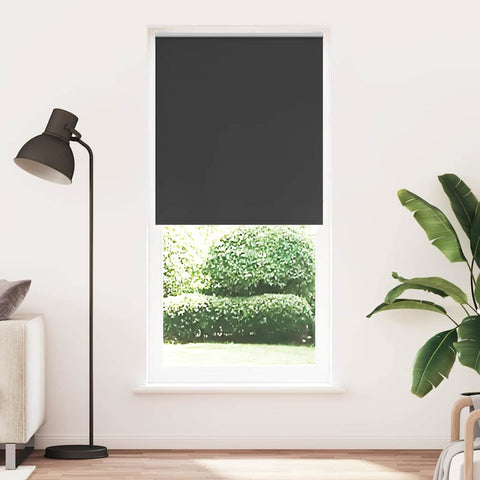 Roller Blind Blackout 120 x 230 cm Black 240167