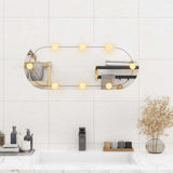 Wall Mirror with LED Lights 30x70 cm Glass Oval 3189161