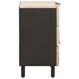 Bedside Cabinet White 50 x 33 x 62 cm Solid Mango Wood 4017873
