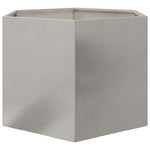 ZNTS Garden Planter Hexagon 69x60x45 cm Stainless Steel 851126