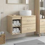 Bathroom Furniture Set 2 pcs Sonoma Oak Engineered Wood 3403922