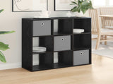 Sideboard with Drawer Black Oak 88.5 x 29 x 84.5 cm 8000485