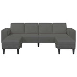 Fabric Sofa with Cushion Dark Grey Corduroy fabric 3335132