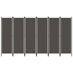 ZNTS 6-Panel Room Divider Anthracite 300x180 cm 320729