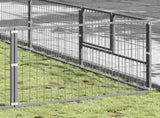 Dog Kennel Silver 63 m Steel 3082185