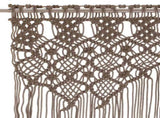 Macrame Curtain Taupe 140x240 cm Cotton 323983