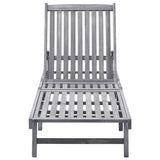 Sun Lounger Solid Acacia Wood 311872