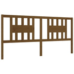 ZNTS Bed Frame without Mattress Honey Brown 200x200 cm Solid Wood 3194594