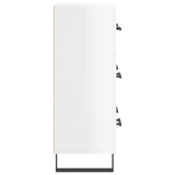 Sideboard High Gloss White 69.5x34x90 cm Engineered Wood 827878